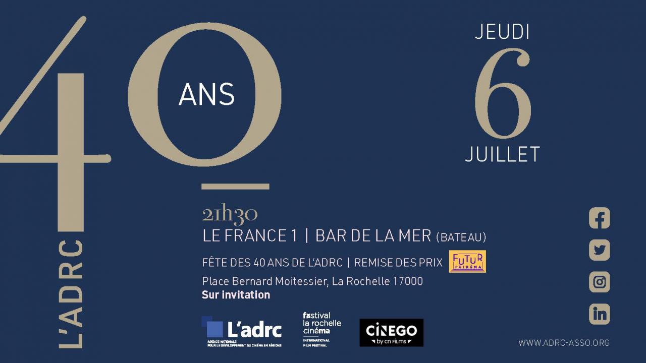Fête d'anniversaire : 40 ans de l'ADRC | ADRC